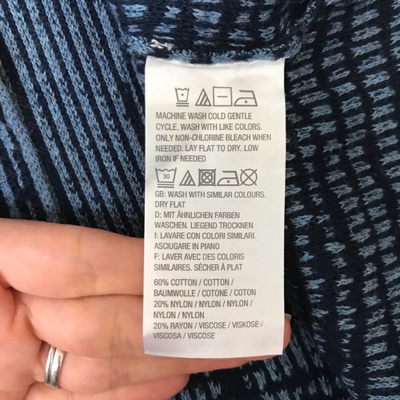 H by Halston Blue Duster Sweater - Picture 7 of 8